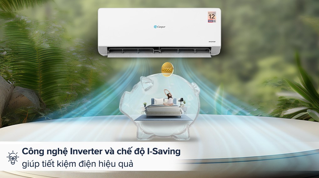 Máy lạnh treo tường Casper QC-09IU36A 1.0 HP Inverer
