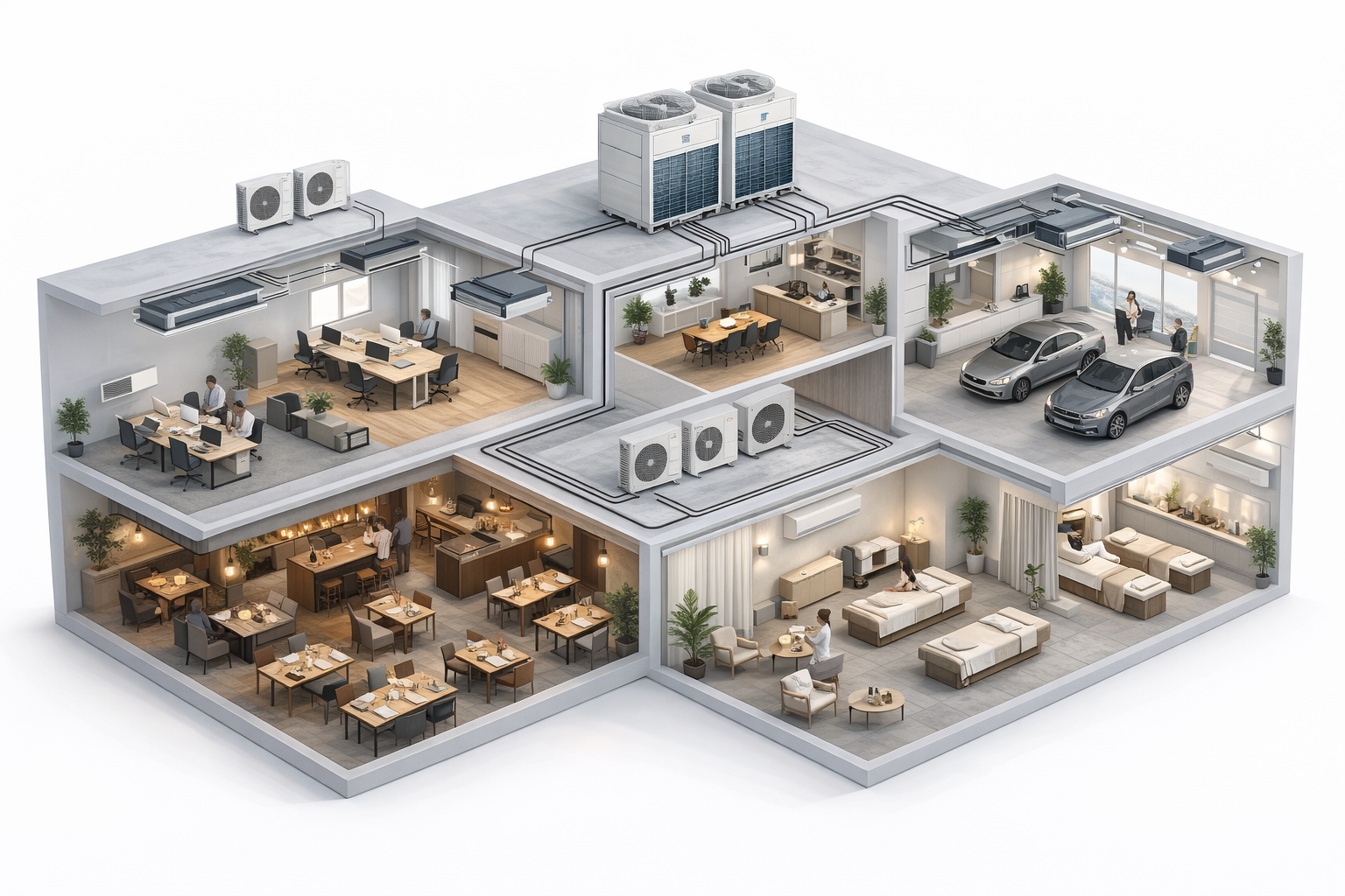 Giải pháp làm mát tối ưu cho Văn phòng – Nhà hàng – Spa – Showroom